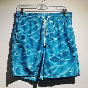 OLD NAVY | Swim Trunks, Blue Water Print